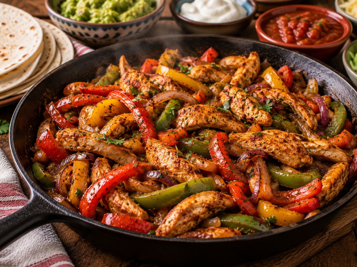 Chicken fajitas