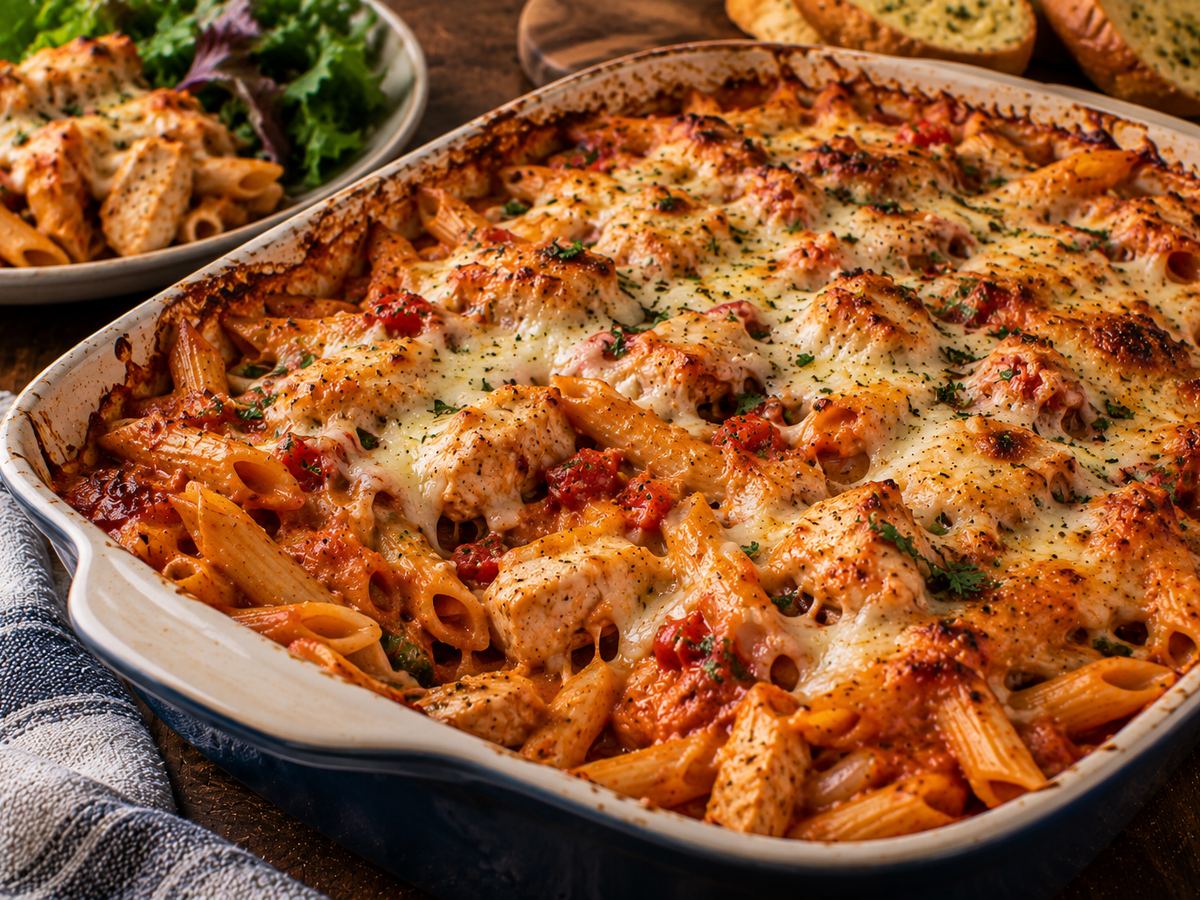 Chicken pasta bake
