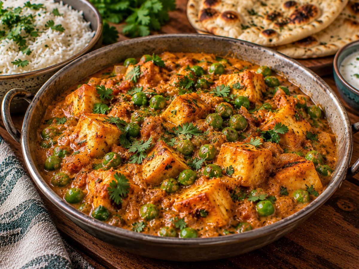 Paneer & pea curry