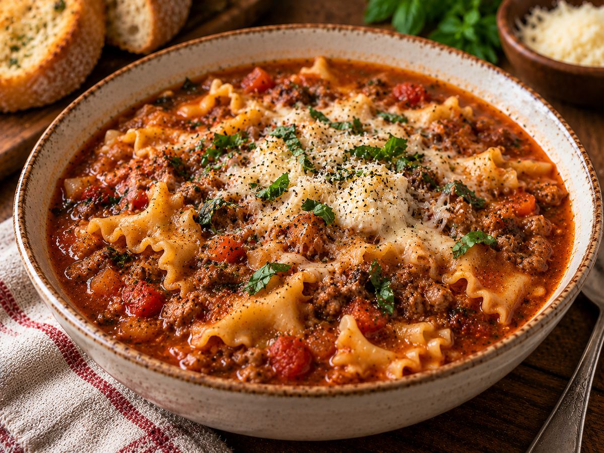 Lasagne soup