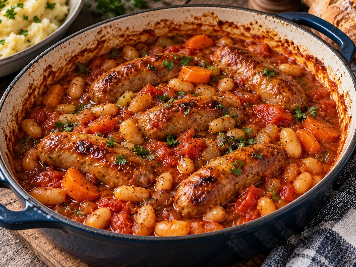 Sausage & bean casserole