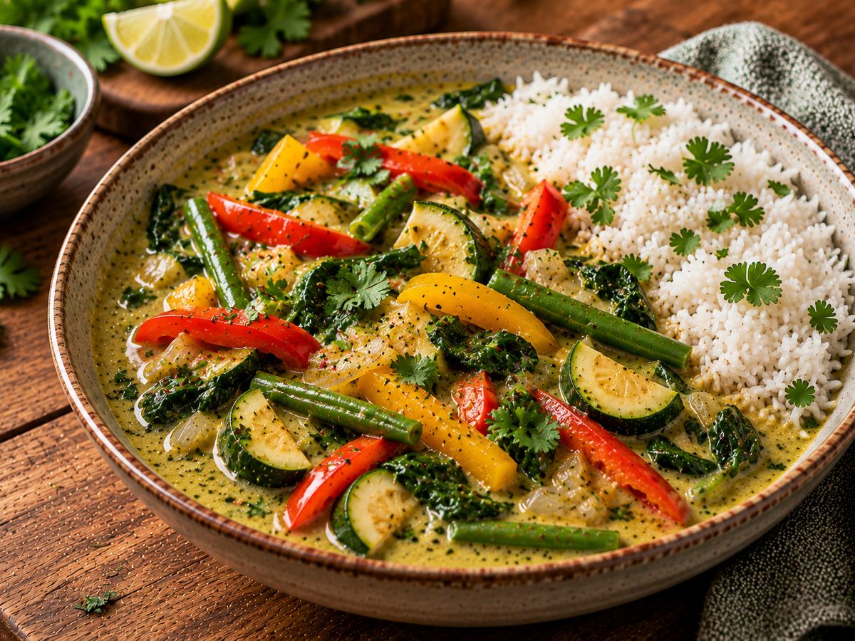 Thai green-style vegetable curry