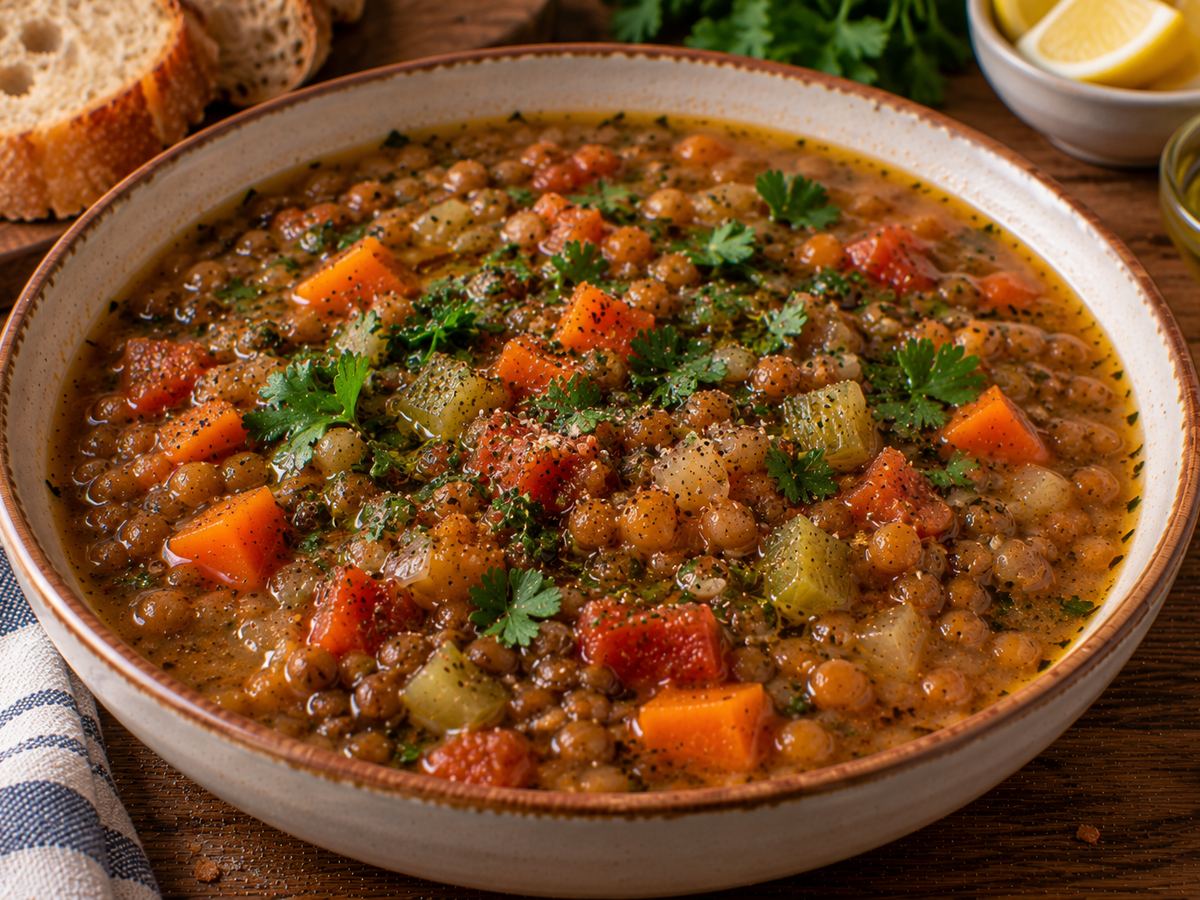 Greek lentil soup
