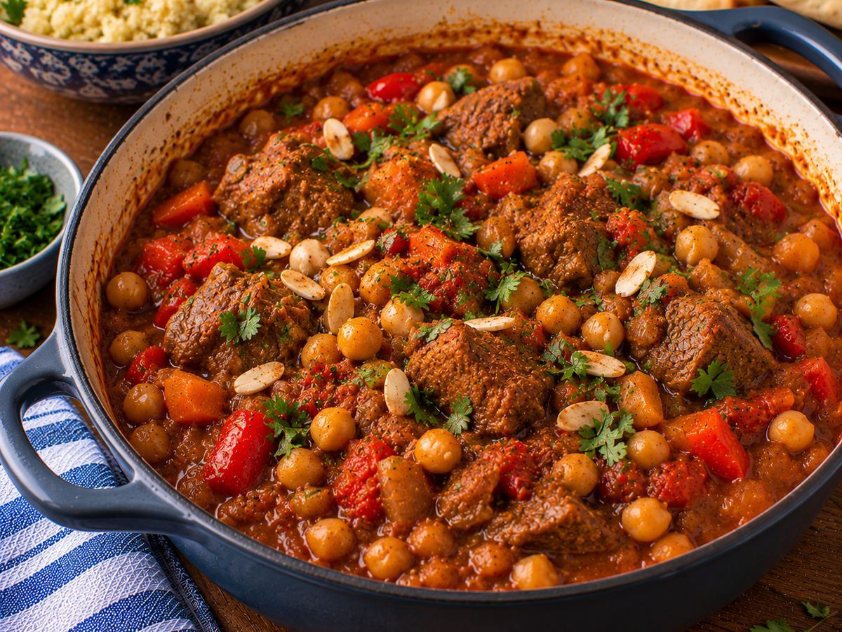 Moroccan-style lamb & chickpea stew