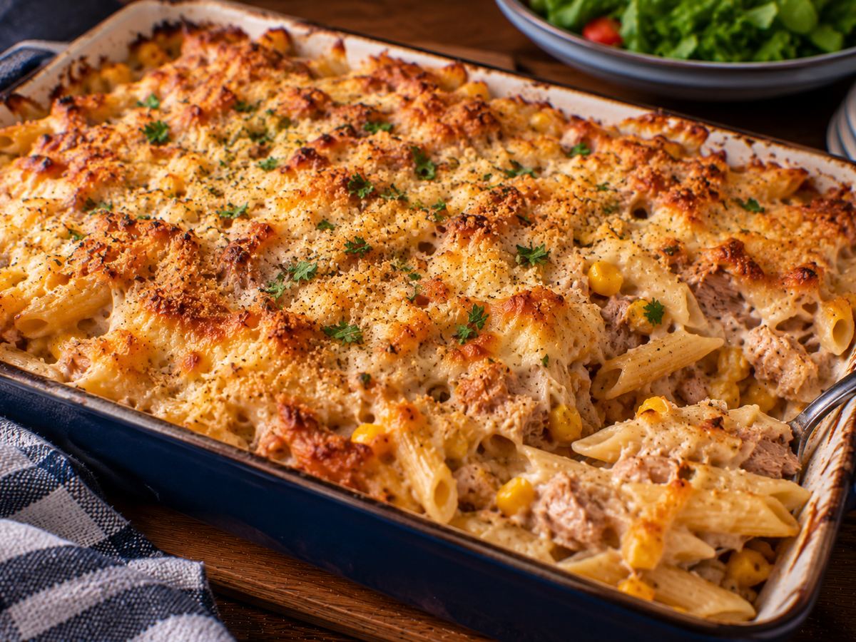 Tuna pasta bake