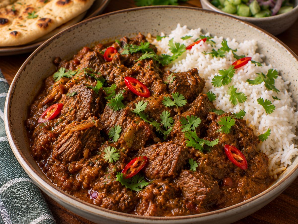Beef rendang-style curry