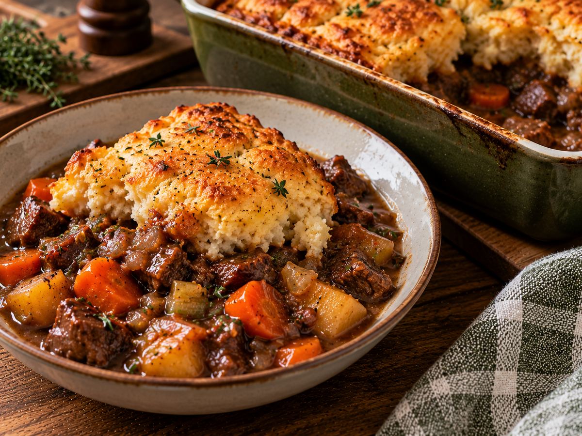 Beef cobbler