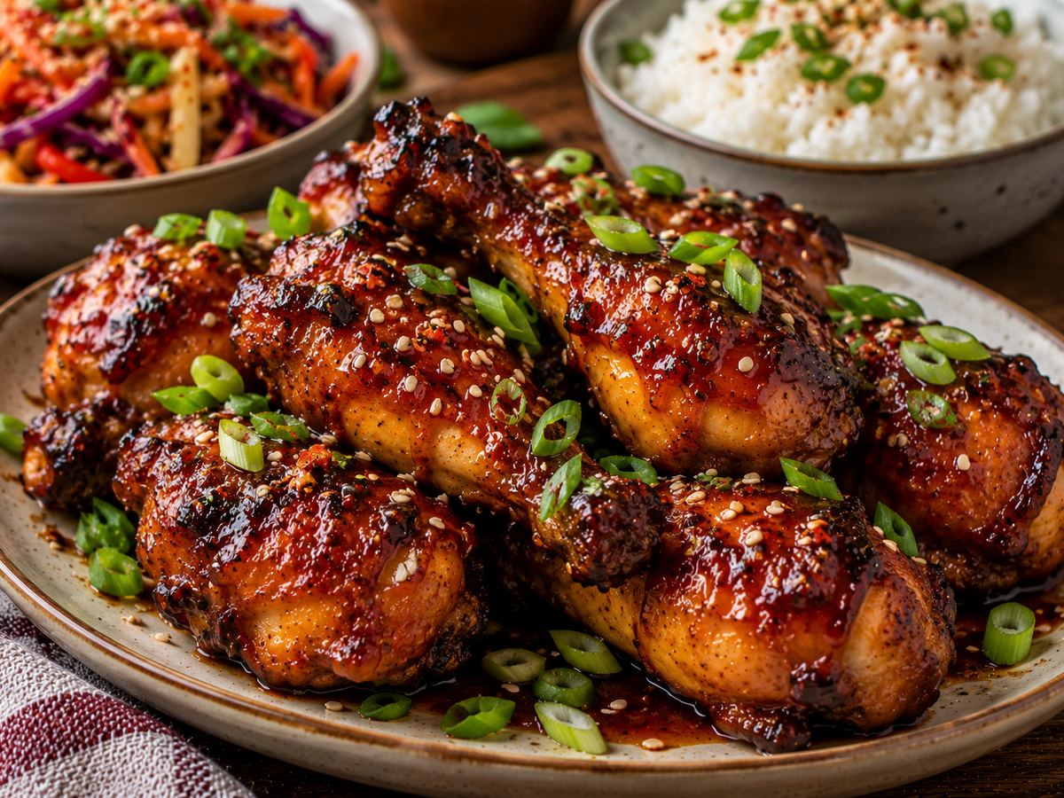 Korean-style sticky drumsticks
