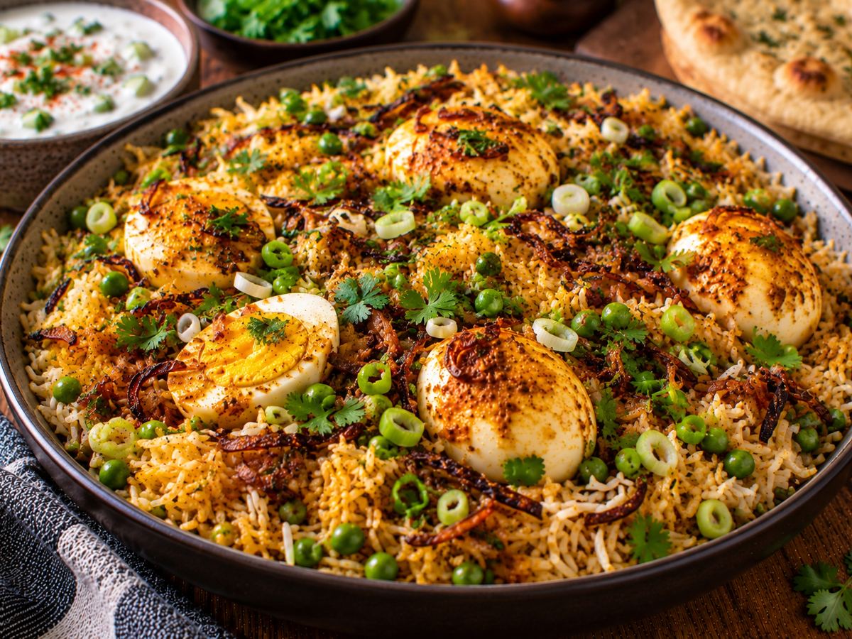 Egg biryani