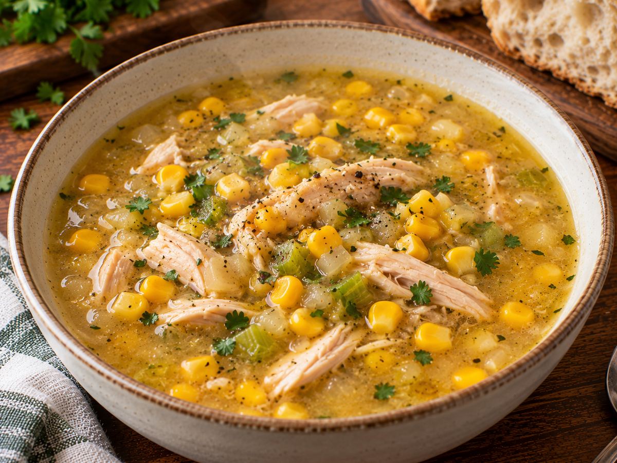 Chicken & sweetcorn soup